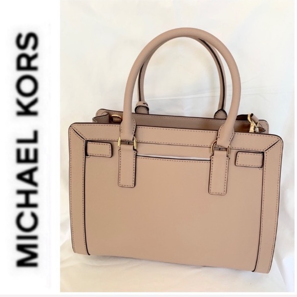 NWT authentic MK leather Dillon satchel fawn - Picture 5 of 7